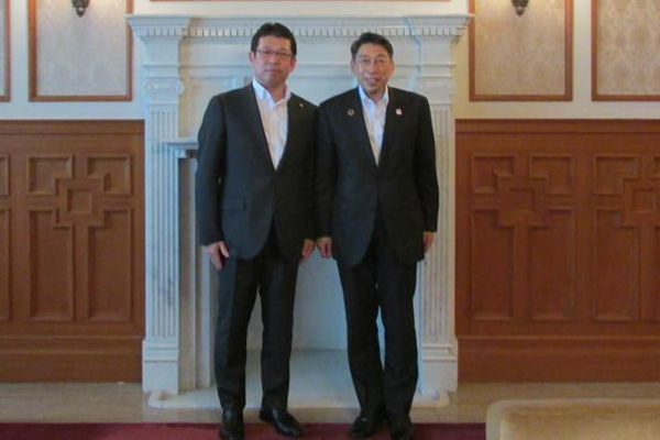 服部誠太郎福岡県知事　表敬訪問